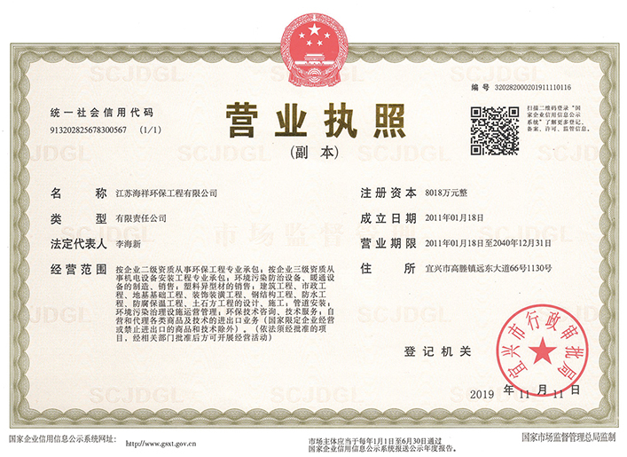 营业执照（副本）